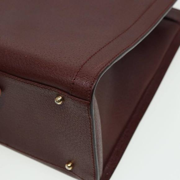 GUCCI Bamboo Hand Bag Leather Red 002 1186 0260 Auth ep4674 - Picture 13 of 16